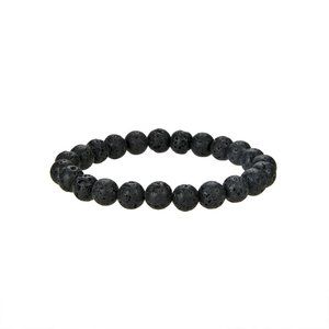 Black Lava Gemstone Bracelet 8mm